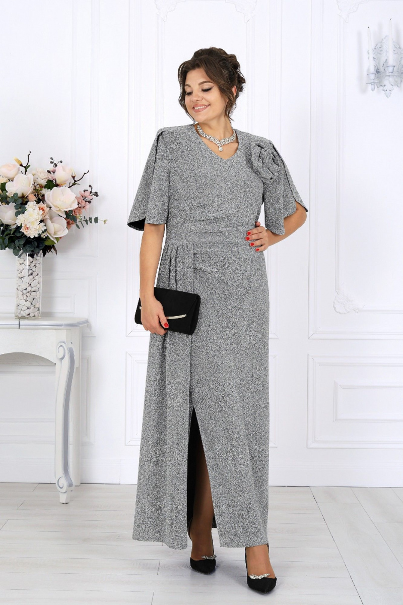 Платья Ninele 7509 серебро