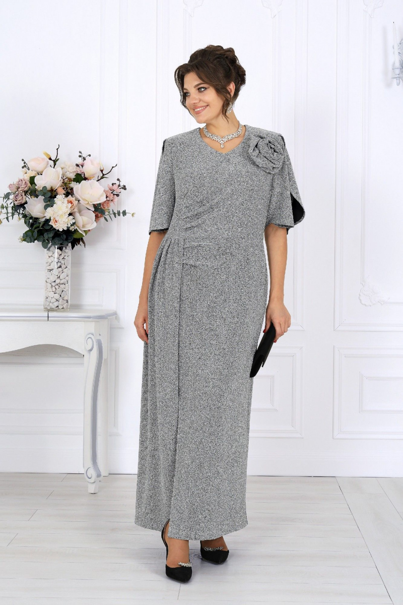 Платья Ninele 7509 серебро