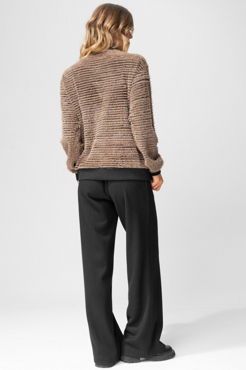 Брючный комплект Laikony L-383 табак+черный