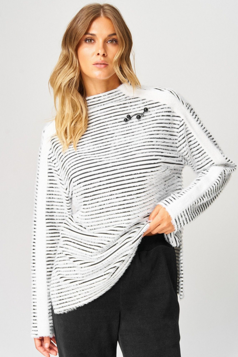 Брючный комплект Laikony L-693 черно-белый