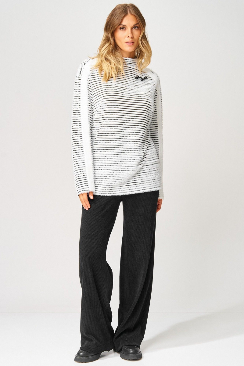 Брючный комплект Laikony L-693 черно-белый