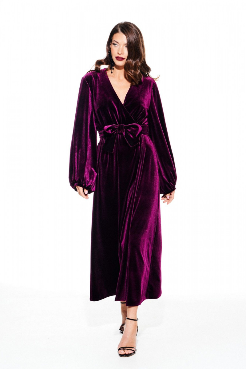 Платья ELLETTO LIFE 1116 баклажан