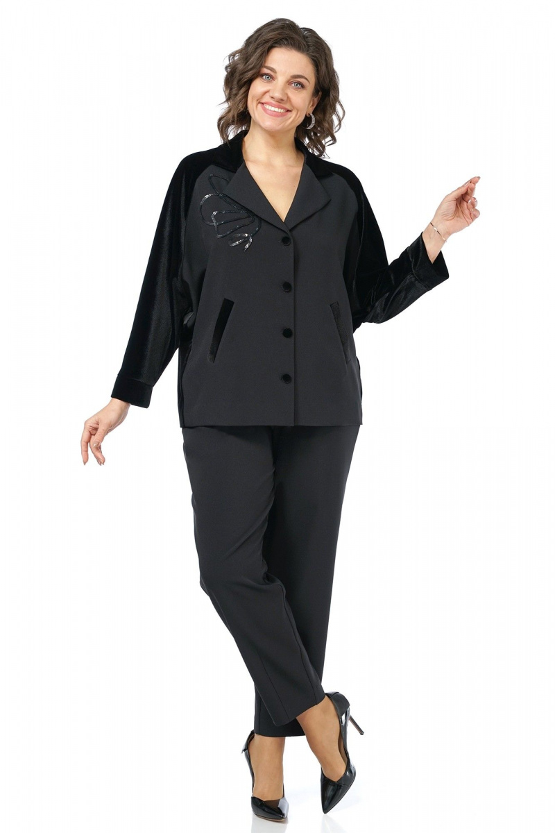 Брючный костюм Alani Collection 2466 черный