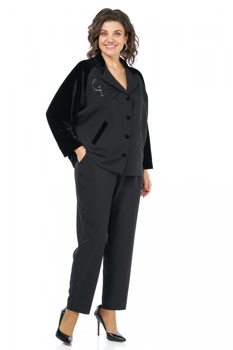 Брючный костюм Alani Collection 2466 черный