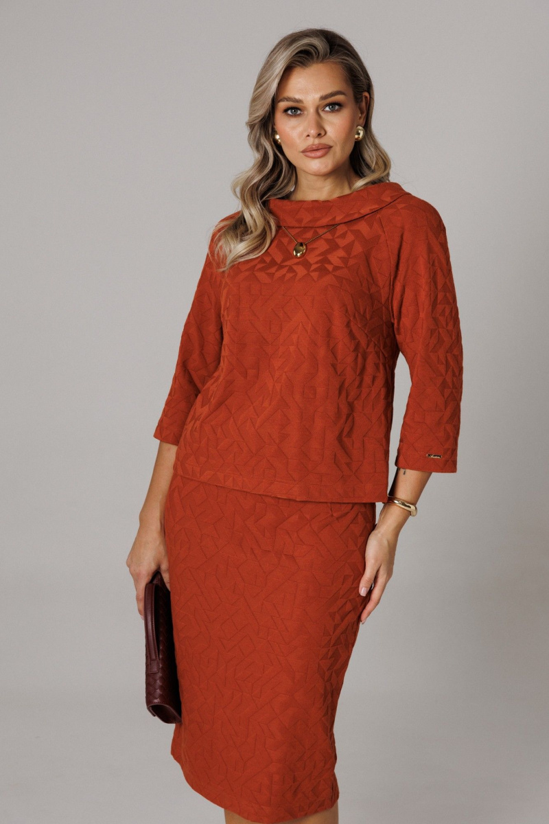 Юбочный комплект Anastasia 1303 терракот