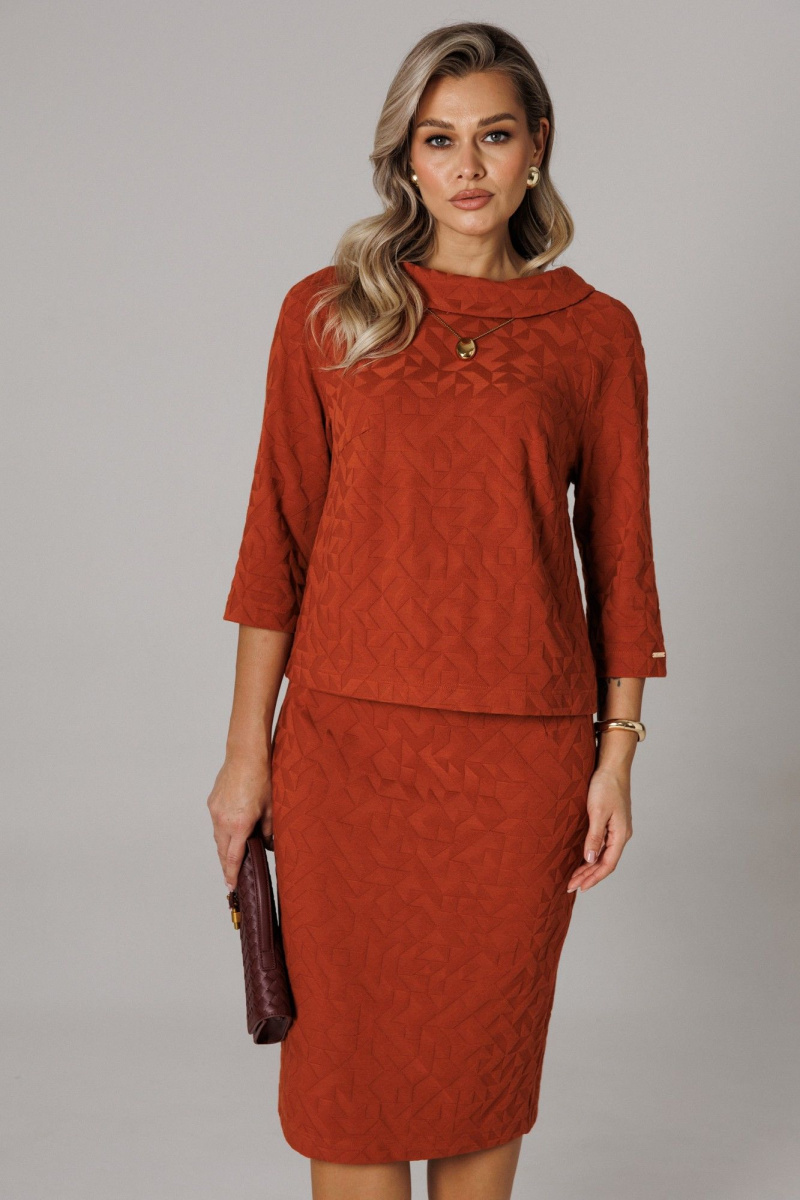 Юбочный комплект Anastasia 1303 терракот