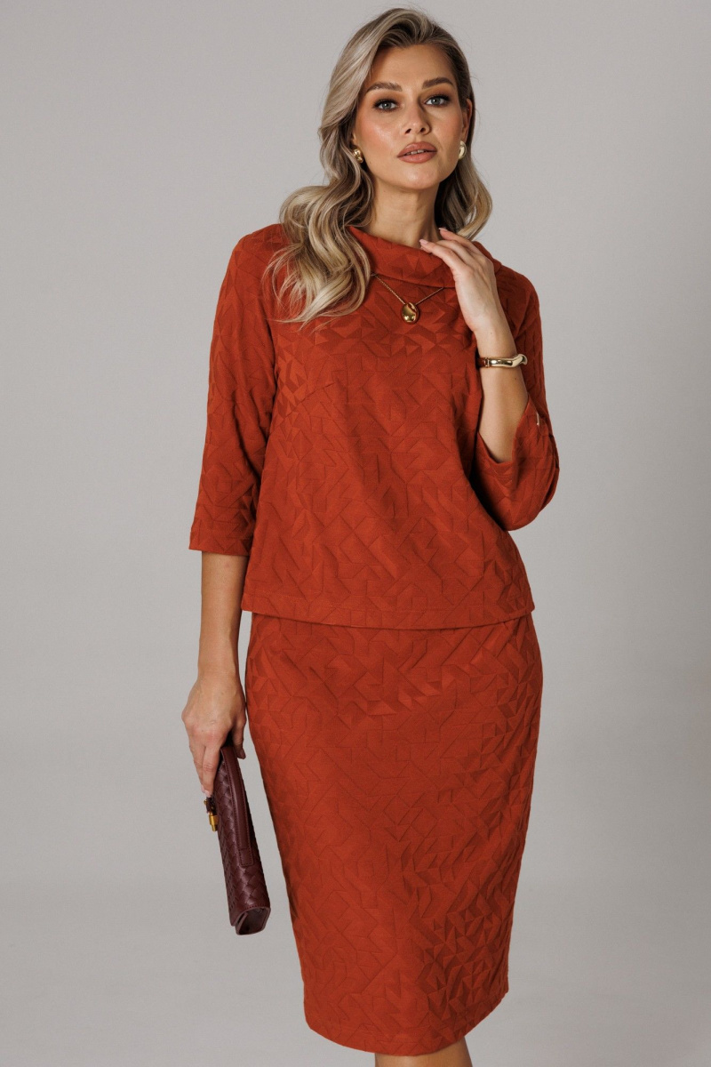 Юбочный комплект Anastasia 1303 терракот