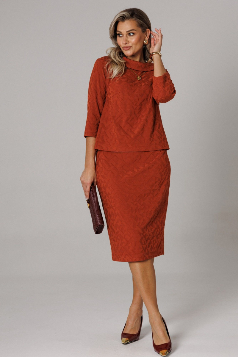 Юбочный комплект Anastasia 1303 терракот