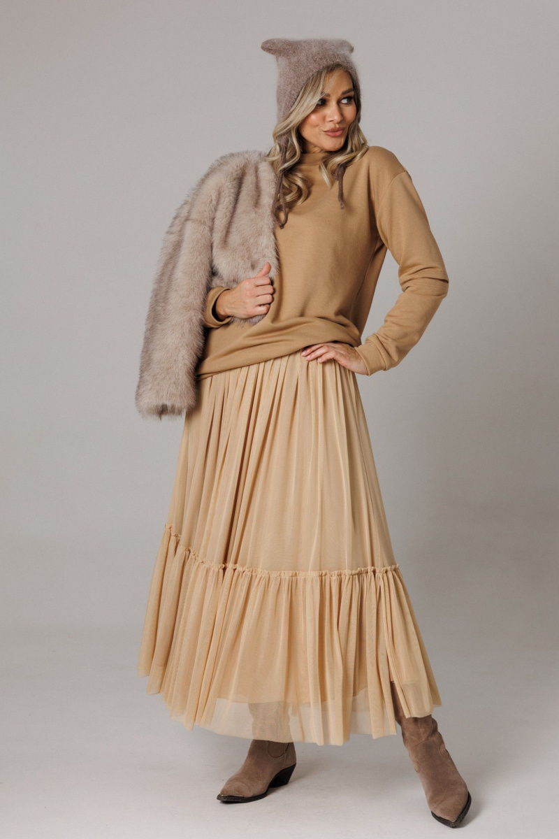 Юбочный комплект Anastasia 1295 карамельный