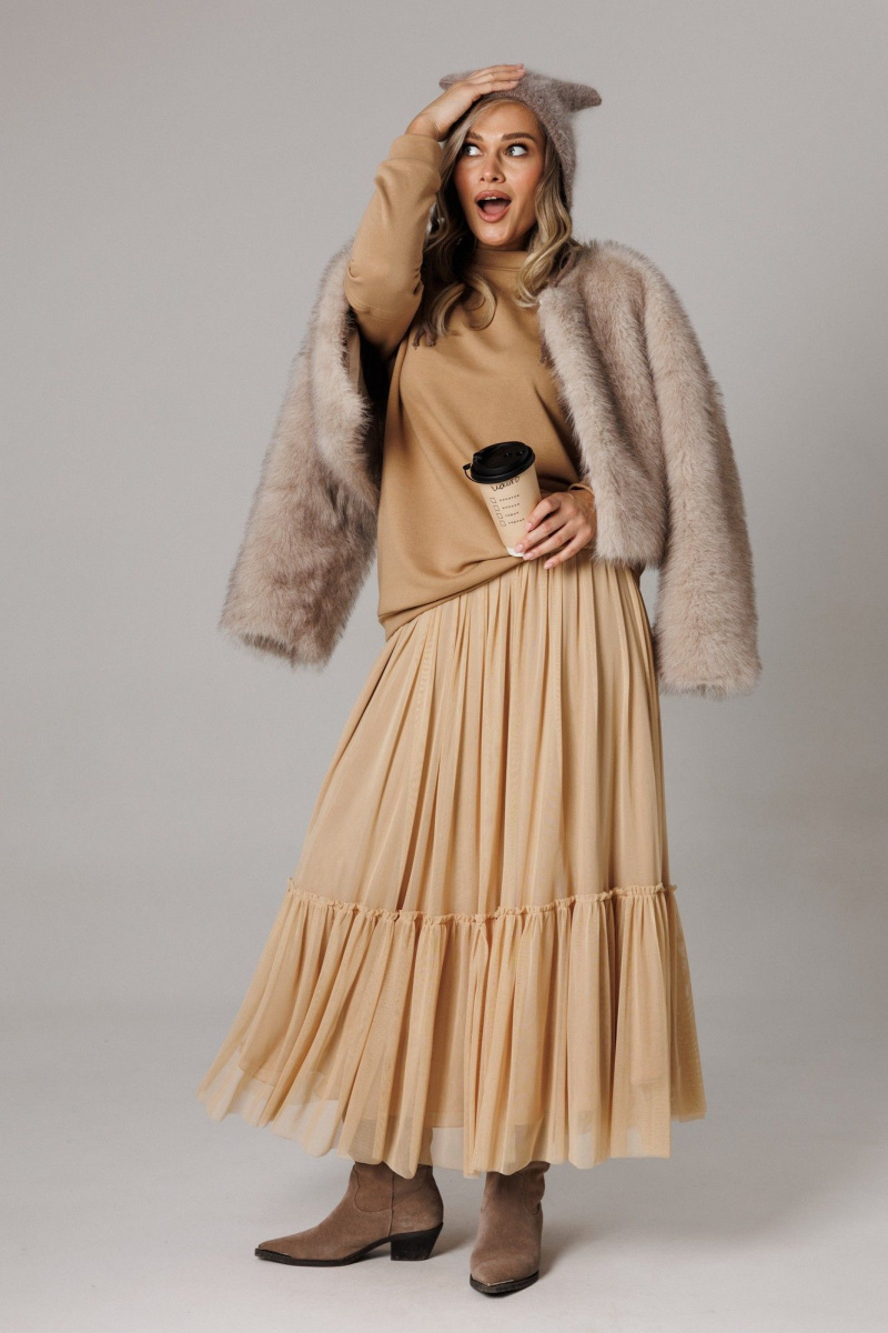 Юбочный комплект Anastasia 1295 карамельный