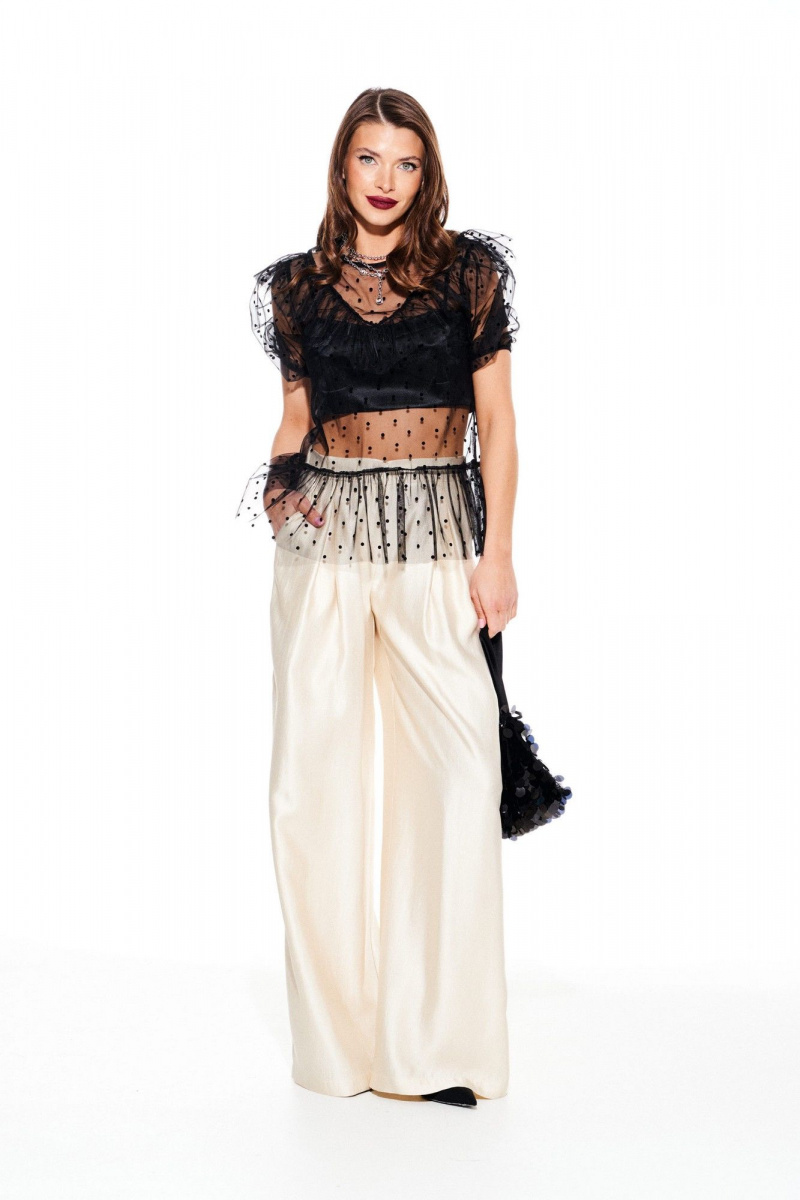 Блузы ELLETTO LIFE 3934 черный