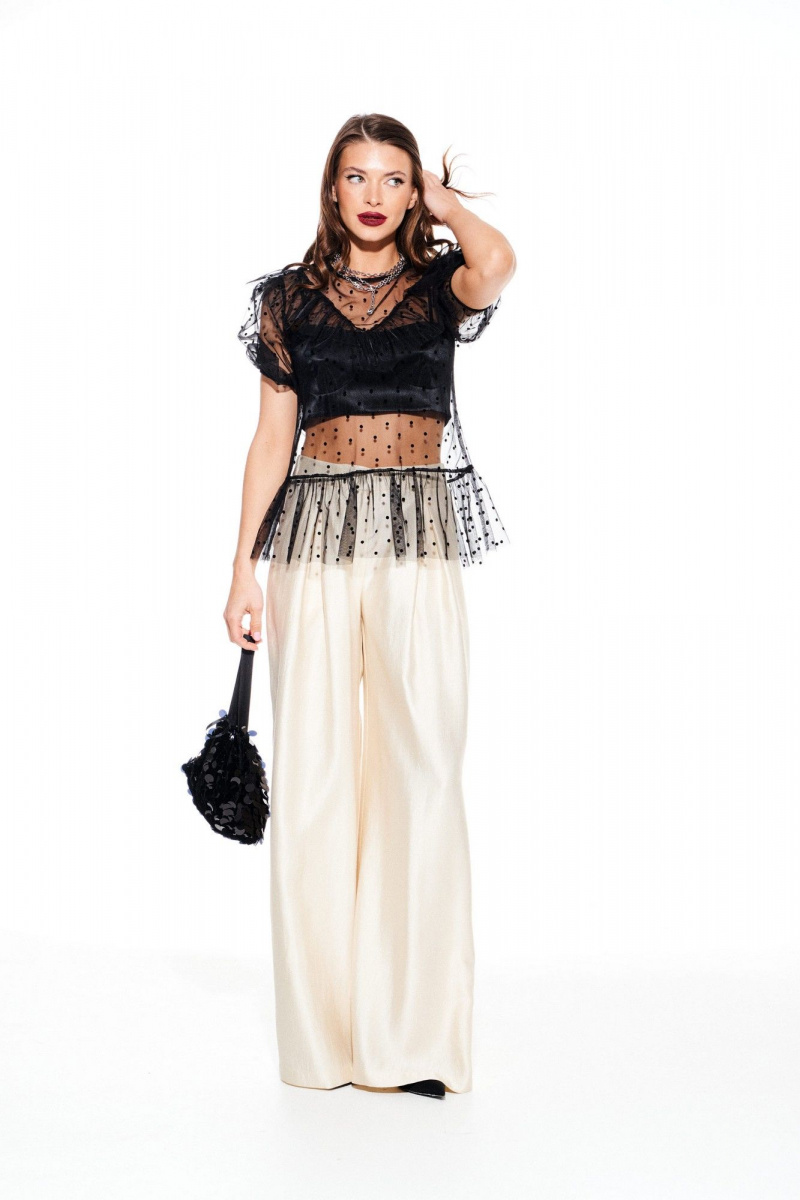 Блузы ELLETTO LIFE 3934 черный