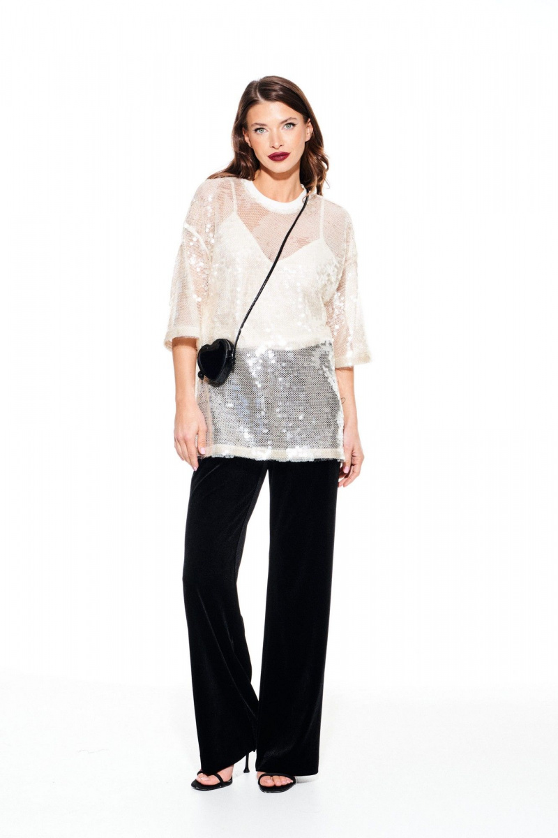 Блузы ELLETTO LIFE 3936 бежевый