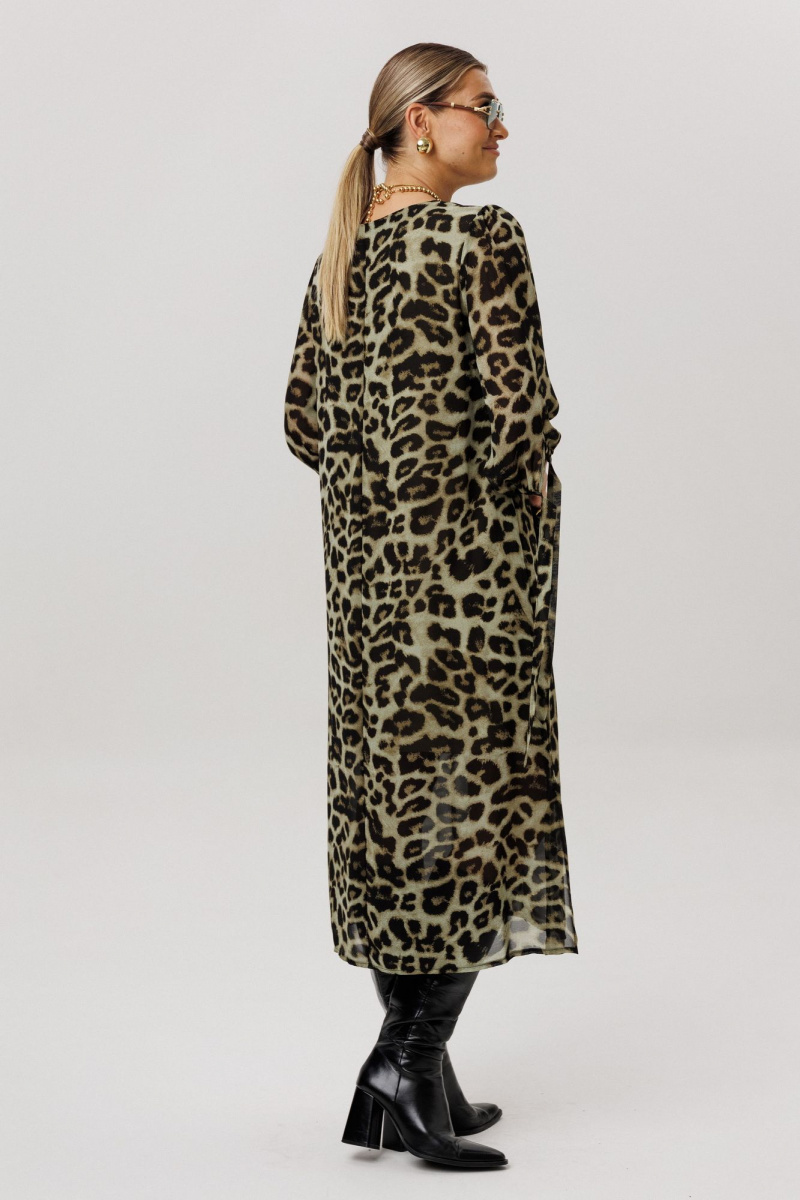 Платья Anelli 1733 зеленый_леопард