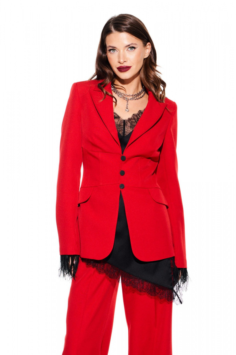 Брючный костюм ELLETTO LIFE 5319 красный