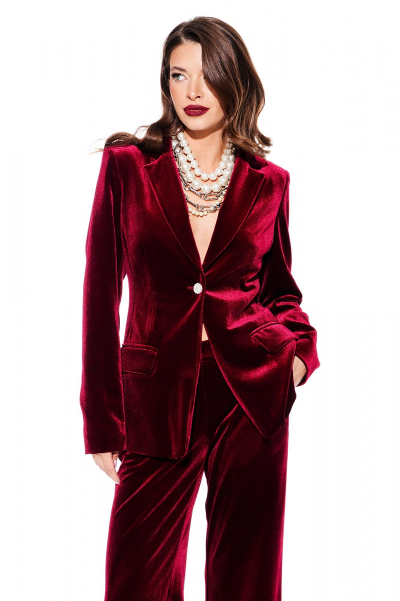 Брючный костюм ELLETTO LIFE 5322 вишня