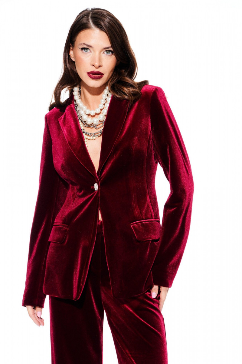 Брючный костюм ELLETTO LIFE 5322 вишня