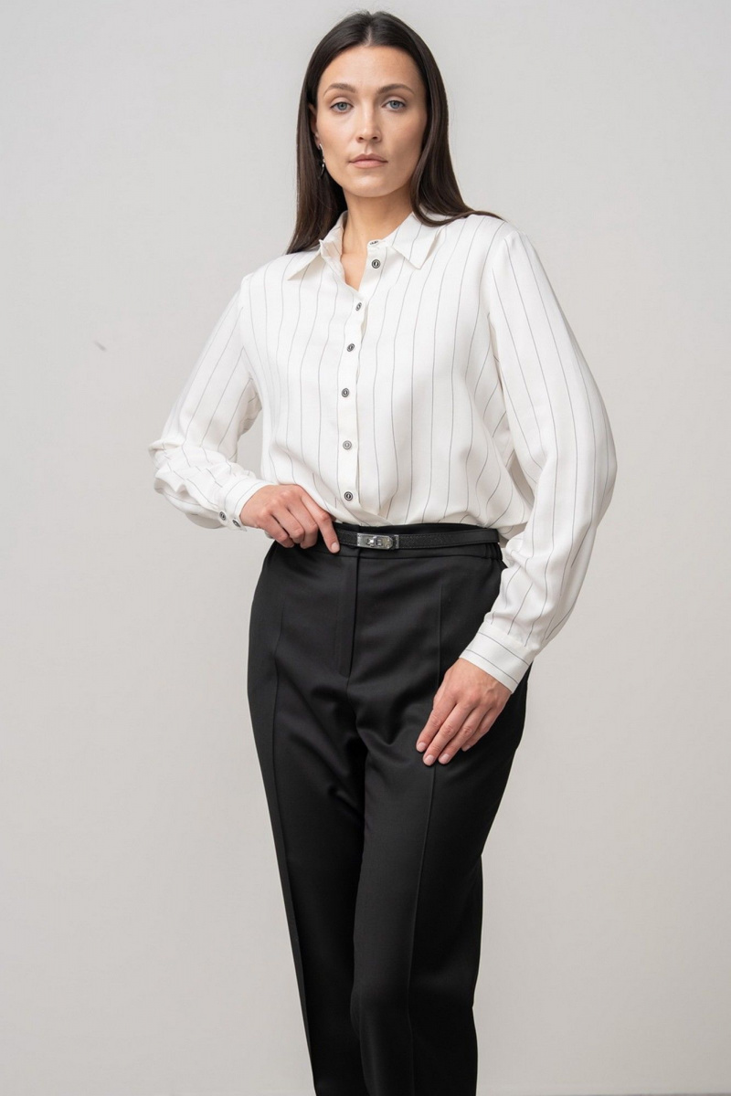 Блузы FASHION CENTRE В-4102 белый_в_полоску