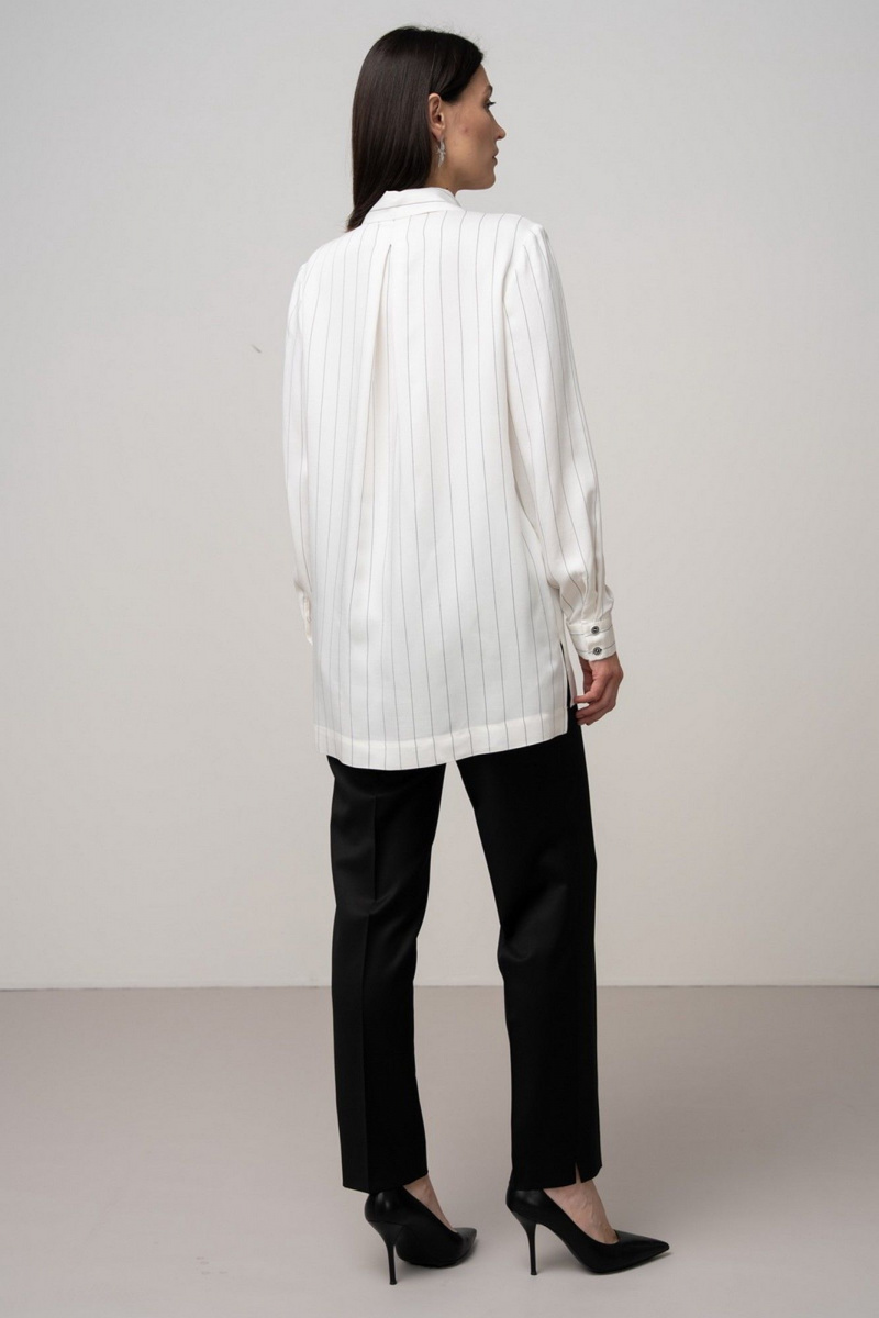 Блузы FASHION CENTRE В-4102 белый_в_полоску