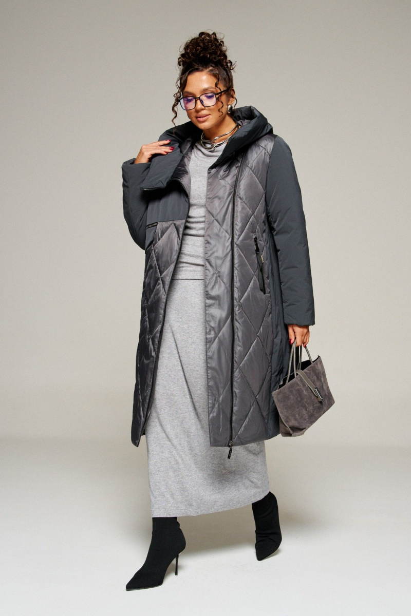 Женское пальто Beautiful&Free 8023 графит