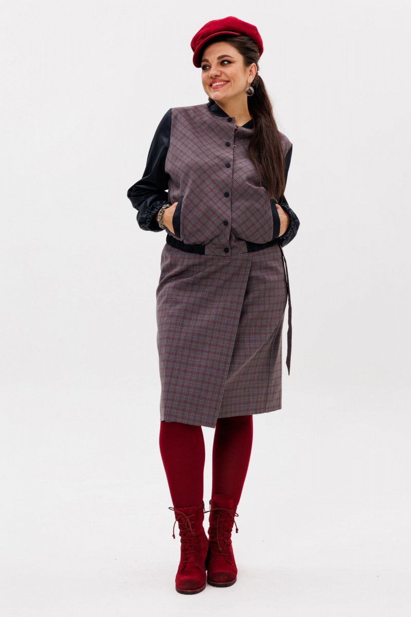 Женский бомбер Anelli 1378 винчестер