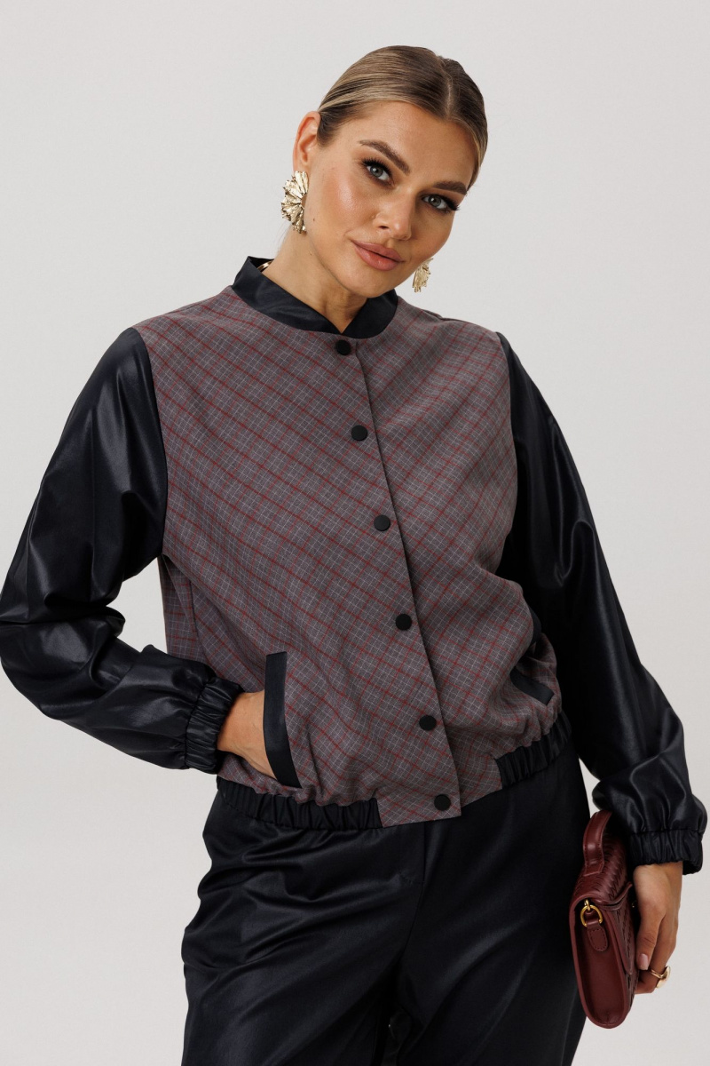 Женский бомбер Anelli 1378 винчестер