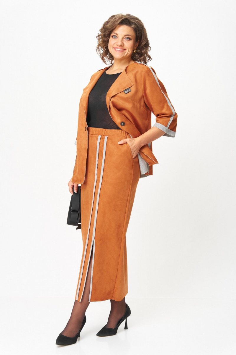 Юбочный костюм Michel chic 1388/1 рыжий