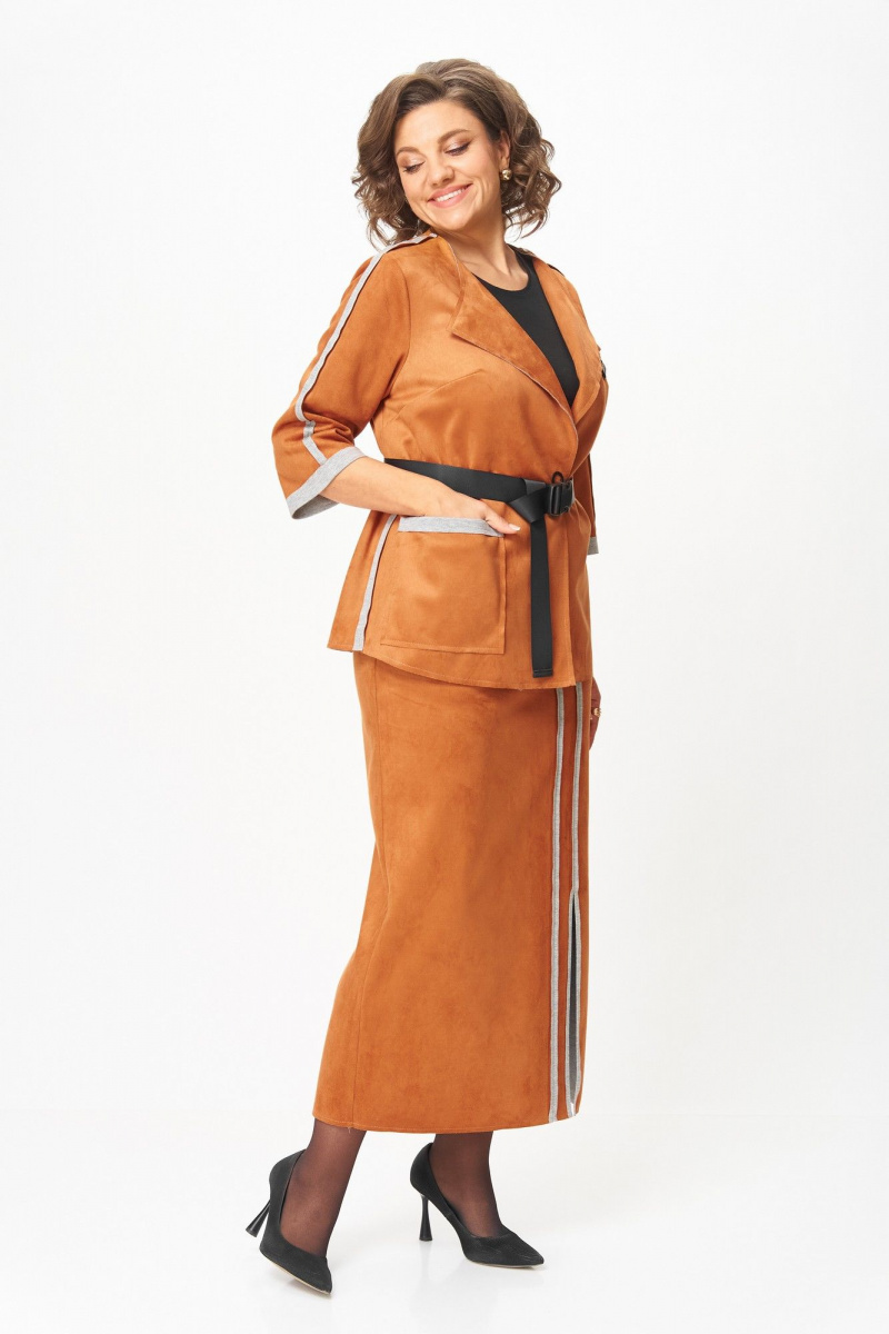Юбочный костюм Michel chic 1388/1 рыжий