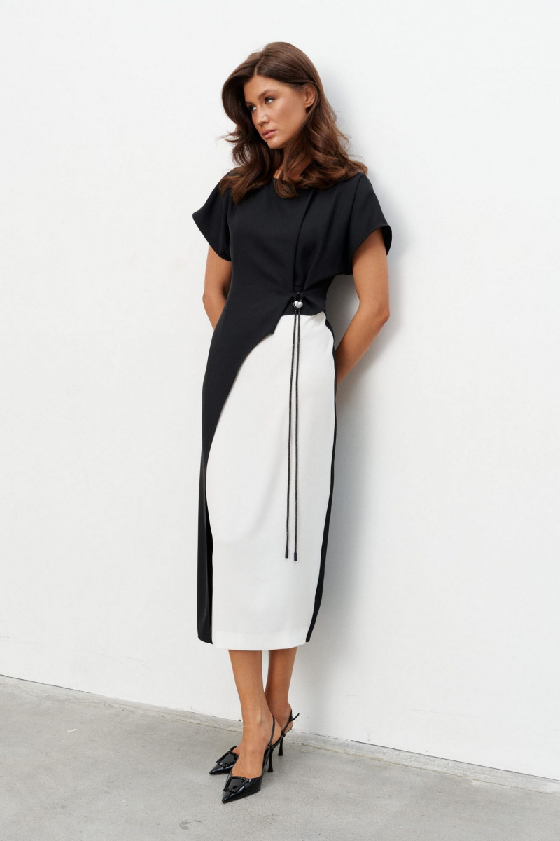 Платья KaVaRi 1134 черно-белый