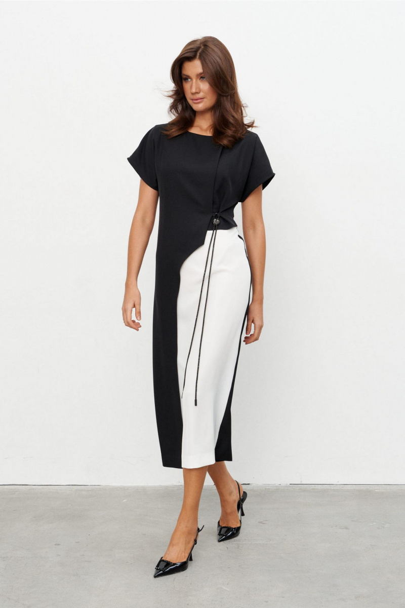 Платья KaVaRi 1134 черно-белый