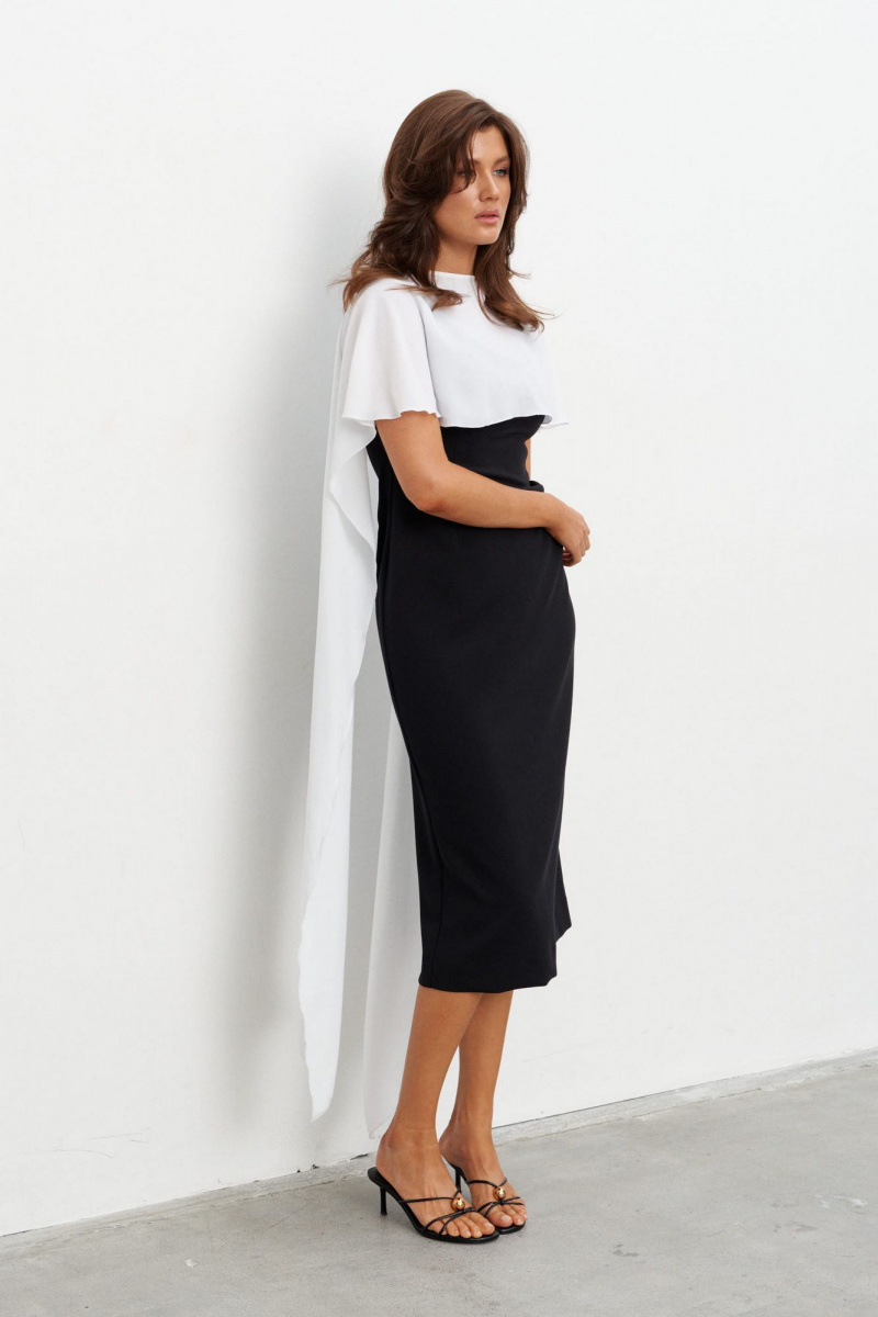 Платья KaVaRi 1135 черно-белый