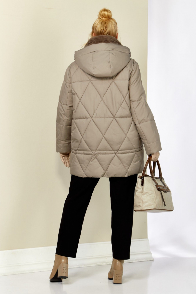 Женская куртка Shetti 2207 бежево-серый