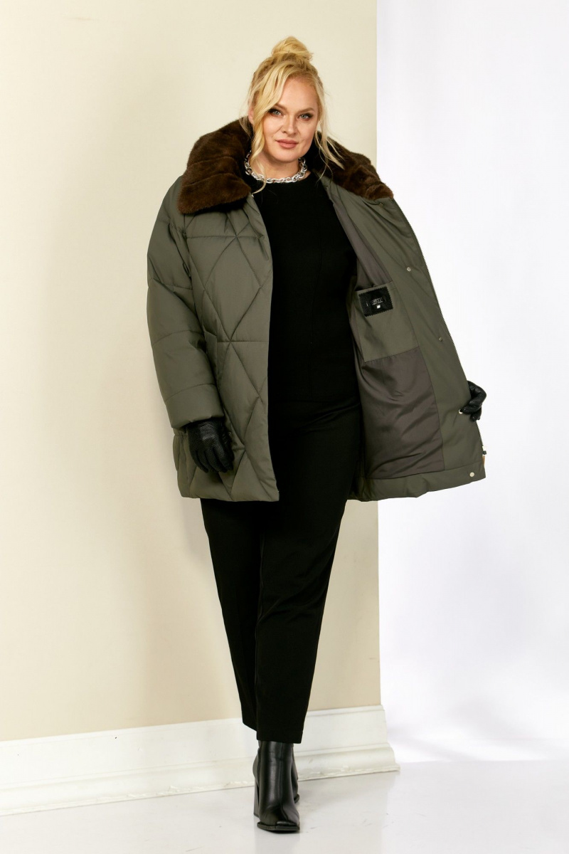 Женская куртка Shetti 2207 лесной