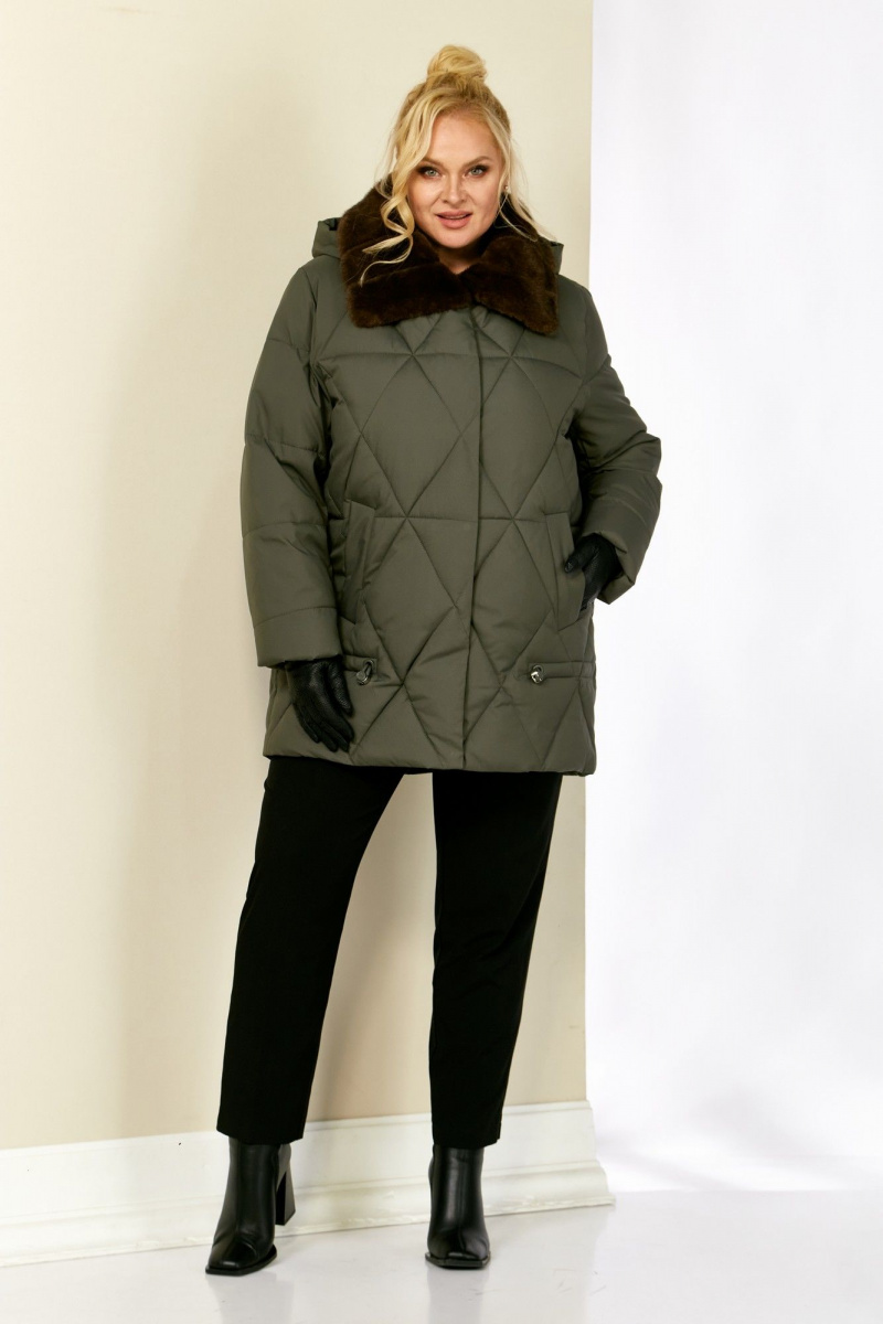 Женская куртка Shetti 2207 лесной