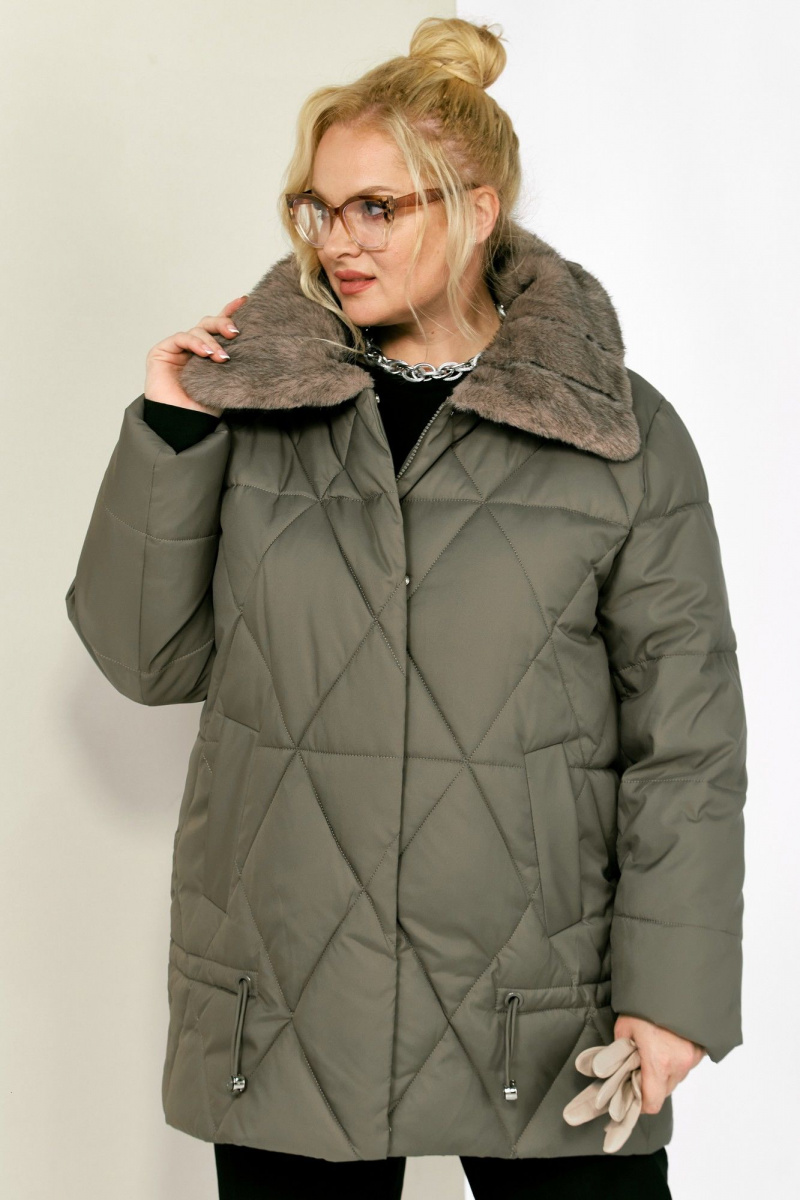 Женская куртка Shetti 2207 светло-оливковый