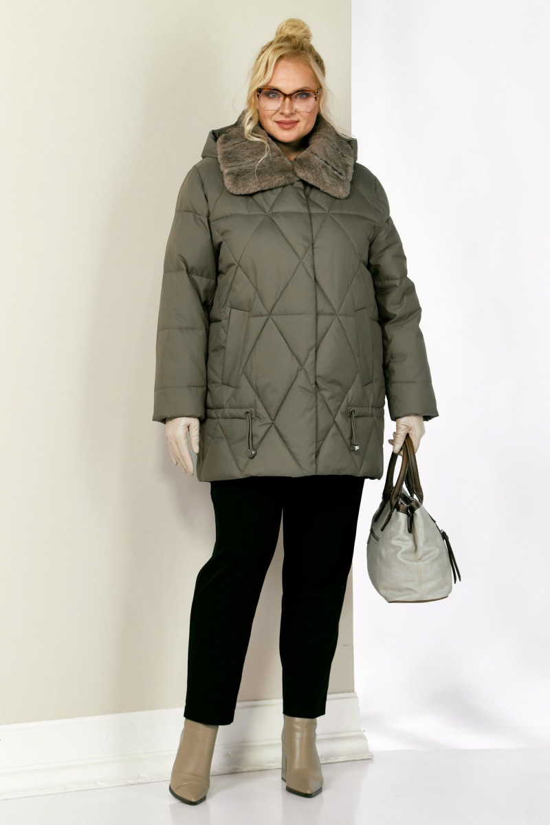 Женская куртка Shetti 2207 светло-оливковый
