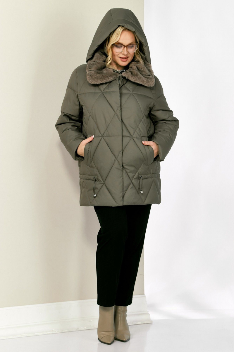 Женская куртка Shetti 2207 светло-оливковый