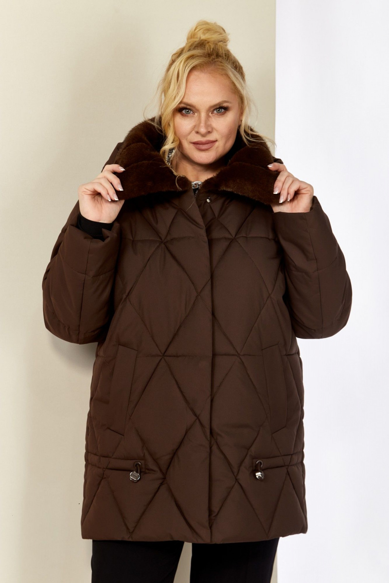 Женская куртка Shetti 2207 шоколад