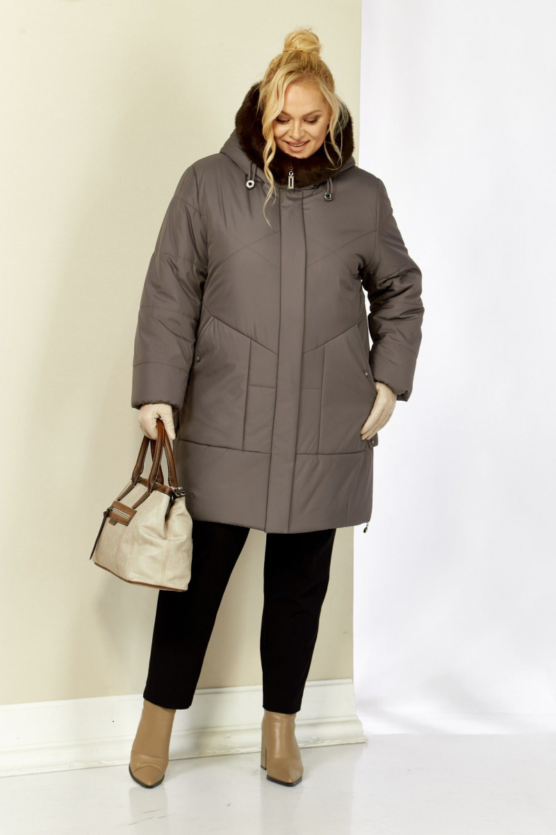 Женская куртка Shetti 2208 серо-лиловый