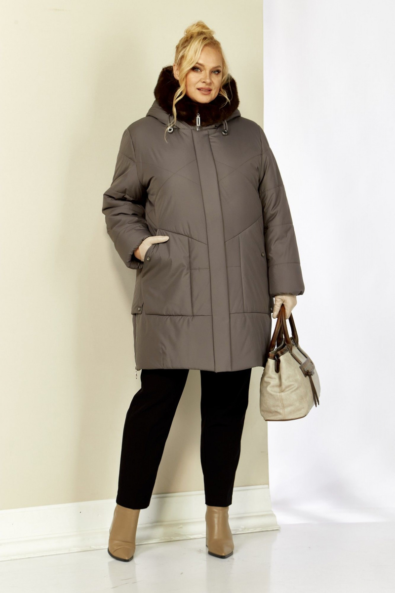 Женская куртка Shetti 2208 серо-лиловый