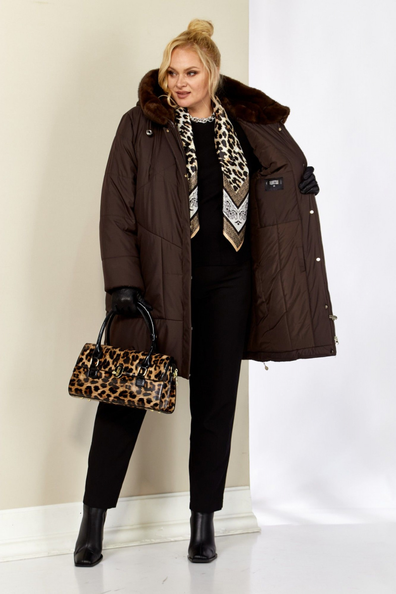 Женская куртка Shetti 2208 шоколад