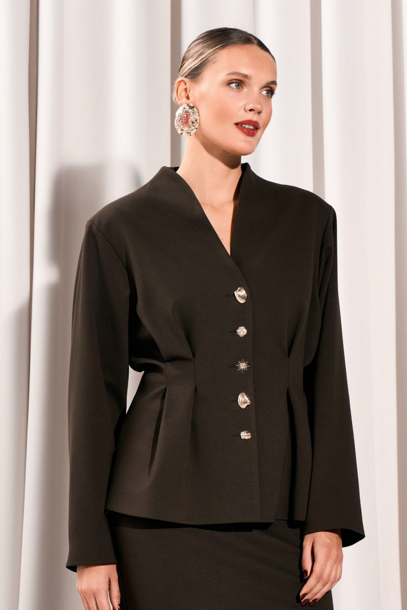 Юбочный костюм Lissana 5042 темно-зеленый