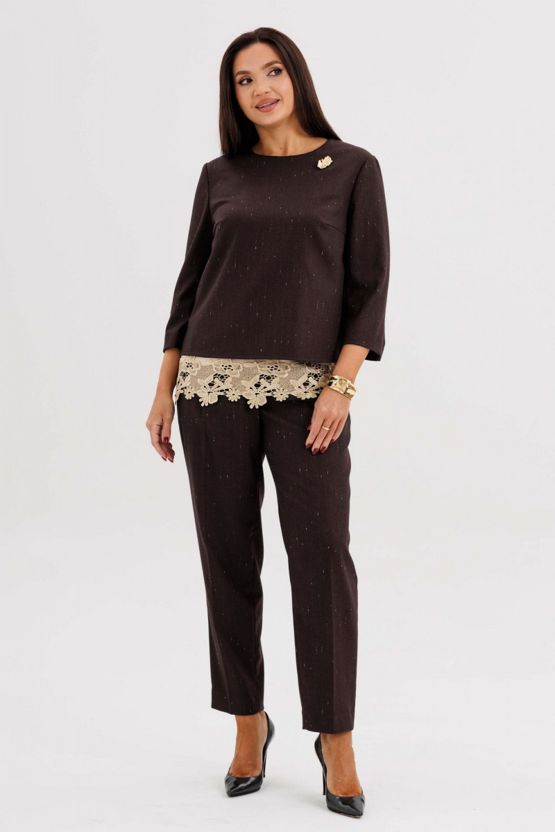 Брючный комплект Fantazia Mod 5318 шоколадный