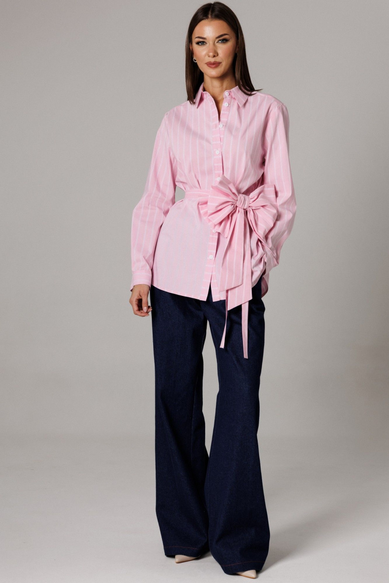 Брючный комплект Ларс Стиль 1177 розовый-синий