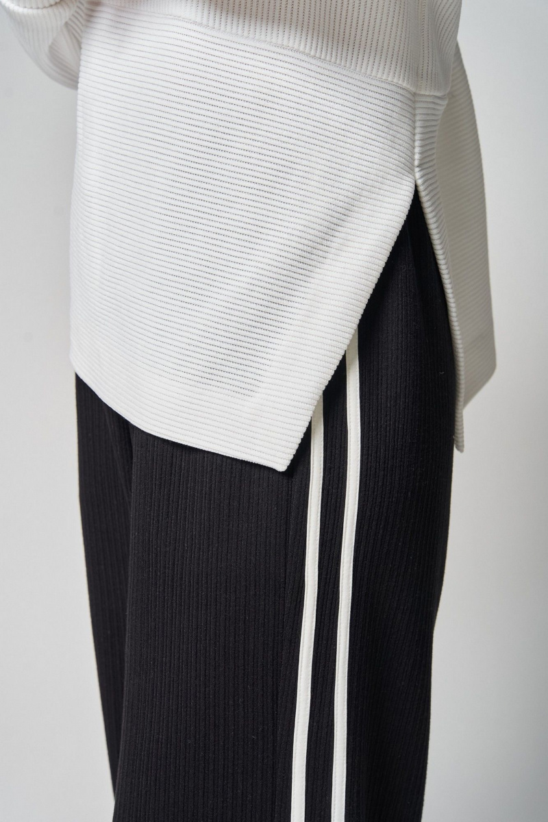 Брючный комплект Laikony L-483 белый+черный