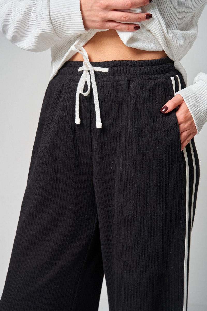 Брючный комплект Laikony L-483 белый+черный