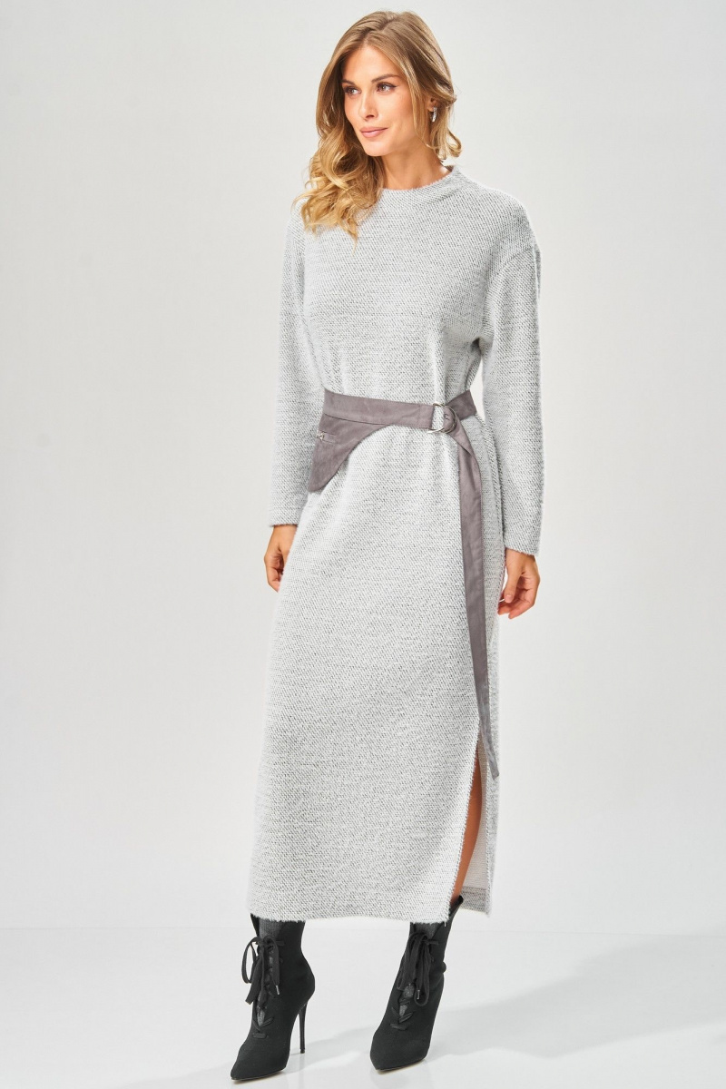 Платья Laikony L-573 серый_зигзаг