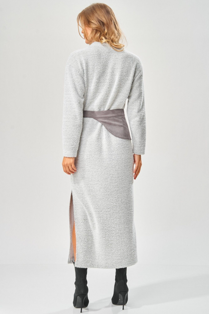 Платья Laikony L-573 серый_зигзаг