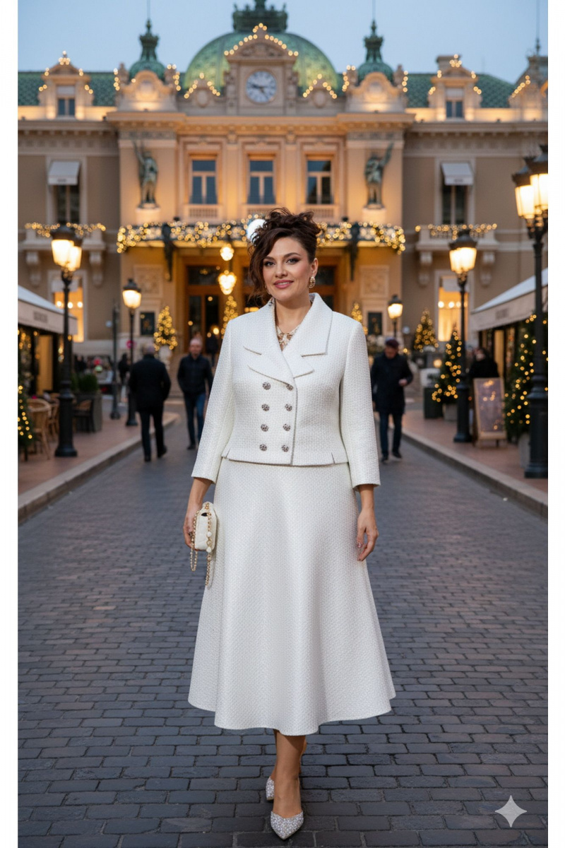 Юбочный комплект Vittoria Queen 27223 молочно-серебристый