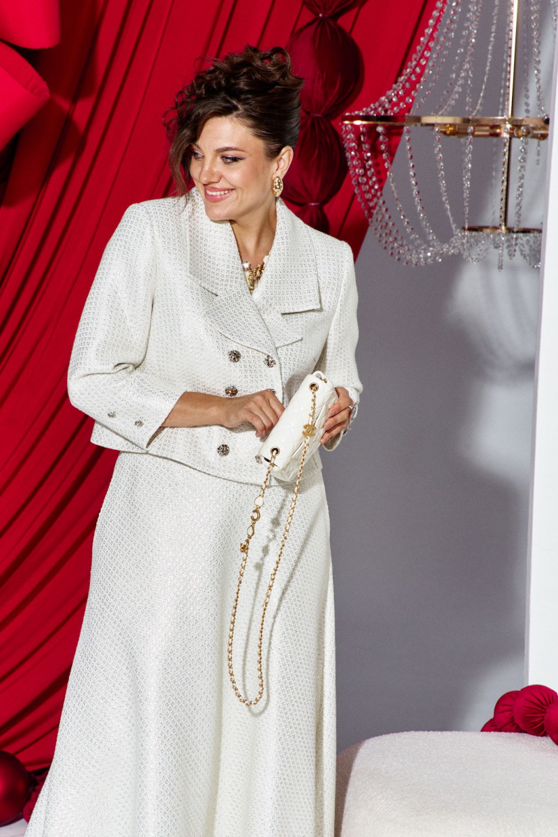 Юбочный комплект Vittoria Queen 27223 молочно-серебристый